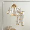 Babykläderuppsättningar underkläder set småbarn kläder pojke spårdräkt söt vinter sport kostym mode barn flickor kläder 0-4 år 02GZ#