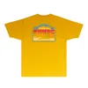 RHUDE SUMMERTシャツメンズデザイナーTシャツファッションコットン服RH056ブルーマウンテンプリント短袖サイズS-XXL