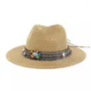 Wide Brim Hats 2024 Paille Bohemian Cowboy Jazz Jazz's Summer Vacation Sun Protection