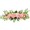 Decorative Flowers 1PCS Artificial Wedding Arch Flower Garlands Silk Rose Swag Floral Table Center Door Decor