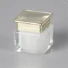 Storage Bottles 15g/20g Square Acrylic Cream Jar Eye High-End Facial Mask Container Essence Bottle Cosmetic Packaging Sample Pot