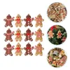 Figurines décoratives Accessoires de maison Christmas Gingerbread Homme Hanging House Decorations Creative Tree Pendants