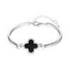 Elegante y afortunado Clover Lady Love Braclets Metal no fácil de desvanecer mini pulsado colgante Pulsera de oro Diseñadora para mujeres Popular Proporcionar cajas de regalo gratis