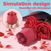 Rose Sex Toys women Vibrator Licking Sucking Vibarting for Clitoris Nipple Stimulator Female Adults Goods 240403