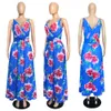 Designer Women's Summer Fashion Long Size Robe 2024 Femmes Sexy Suspender Beach Gurffon Robe Floral Bohemian Long Robe Women's Casual Robe Femme's Beach Jirtjb2n