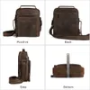 Joyir echte Ledermänner Vintage Handtaschen Kleine Klappen Männerumbetasche Casual Office Messenger Bags Mode Crossbody Bag 240403