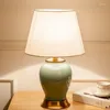 Bordslampor bror samtida keramik lampa amerikansk stil vardagsrum sovrummet sängbord ljus elteknik dekorativ