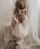 Babys Princess Born Born Butterfly Wings Rompers Bodys Body Todder Birthday Party Associts. Enfant Vêtements 0-4T 240325