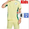 2024 Maillots de football du Pays de Galles James Bale 24 25 Shirts de football gallois Johnson N.Williams Rodon T.Roberts Cabango Levitt Moore Thomas Men Kids Kit Jersey