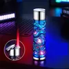 Neueste Dragon LED Jet Leichter 4 Farben Metall aufblasbar ohne Gas Zigarre Butan Windschutz Feuerzeuge Rauchwerkzeugzubehör