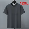 Camisetas masculinas 10xl 12xl plus size shirt verão algodão camiseta homens de manga curta tshirt tops casuais tees masculino colorida de cor sólida câmara de camisa 2445