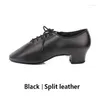 Tanzschuhe 401bd Herren Latin Standard 401 Schwarzer gerade Sohle 4,5 cm Ferse