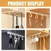 Hooks Cloth Hangers Utensil Rack Clothes Punch Free Organizer Kitchenware Space-saving Hanging Abs Cupboard
