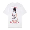 Summer Marockan Style Tennis Girls Printed Tshirt Lämplig för män och kvinnor Street Casual Shortsleeved 240403