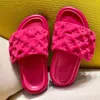 Designers Sandales Pool Pillow Mules Slides Flat Sunset Chaussures rembourrées Sangle avant Slippées Soft Momen