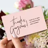 9*5.4cm Thank You So Much Business Greeting Cards Office Package Stationery Message Baking Shop Paper Supplies