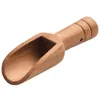 Coffee Scoops 10pcs Mini Wooden Spoon Milk Powder Tea Soaking Salt Lotus Round Handle Kitchen Cooking Tool Sugar Home