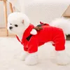 Abbigliamento per cani morbido caloroso salto per animali domestici Abbigliamento per cani Assesto in pile per pigiama natalizio panno per cosplay