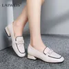 Chaussures décontractées Laiweis Zapatos de Mujer Femmes Sexy Party Night Club Spring Summer Square Heel Cool Beige Flat Flat Brand