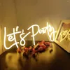 Party Decoration Led Neon Signs Letters Light Oh Baby Let's Acrylic Wall Decor Wedding Birthday Shower Backdrop