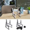 Hooks Pencil Holder For Desk Barbell Rack Display Portable Gym Theme Pen Storage Squat Ornament med skivstång och vikter