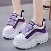 Fitness Shoes Sneakers Chunky Women 2024 Moda Plataforma Ladies Brand Wedges Casual For Woman Leather Sports Papai 7cm