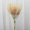 Fleurs décoratives Golden Fake Wheat Eore pour le jardin Disqueur à la maison Décoration ACCESSOIRES ACCESSOIRES DIY PLANTES ARTIFICIEL