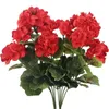 Decoratieve bloemen 1 st Begonia Flower kunstmatige planten voor bruiloft achtergrond muur decor home vensterbank bonsai kerst slingers slingers vaas