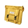 Bag Fashion Simple Messenger Women's South Korea Chic Postman Lady Student Nylon Waterproof Canvas Schoolbag