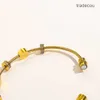 Bracelets de estilo clássico Bangle Women Bangle Luxury Designer Jóias Cristal 18K Gold Bated Stoinless Ace Stone Loves Gift Bangles Mens Bracelet ZG1161