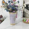 VASI Europei di lusso di lusso in Cina ceramica vaso di fiori svasati villa club decorazione da tavolo regalo per la casa.