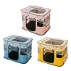 Porteurs de chats pour chiens Playpen Tente portable avec porte pour petits chiens salle de livraison pliable nid chats intérieurs pour animaux de compagnie transporteur