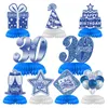 Party Decoration 9pcs Double Side Desktop Sturdy Paper Decor Wedding Anniversary Romantic Birthday Honeycomb Centerpieces Set Table Topper