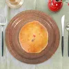 Disposable Dinnerware 10 Pcs Cutlery Party Tableware Festival Dinner Paper Plate Dessert Wood Grain Supply Gathering Fruit Plates