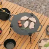 Gereedschap Afneembare grill Verticaal statief Picknick BBQ Barbecue Grill Aluminium Legering Bracket Barbecue Statief Standbakgraad Grill