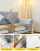 Chair Covers Oil Painting Abstract Geometric Orange Gray Seat Cushion Cover Sofa Protector Stretch Washable Removable Slipcovers