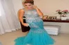 Luxury Crystal Per perle sud-africain Robe de bal Célebérité Sirène en tulle en soirée arabe Robe de fête sur mesure plus taille 2582279