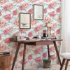 Bakgrundsbilder Plain Rose Peel och Stick Drable Wallpaper Home Decor Pink Floral Self Adhesive Wall Sticker ELEGANT PVC borttagbar