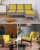 Stoelbedekkingen Geel geometrisch patroon Sofa stoel kussenafdek meubels beschermer stretch wasbare afneembare elastische slipcovers