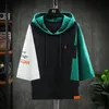 2024 Mens T Shirts Harajuku Japan Fashion Summer Three Quarter Tops Tees Men Casual Clothing Streetwear Hooded 240329