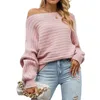 Pullover Frau Herbst Herumfelle Farbe Hollowout Batwing -Hülle von Schulterpullovers Pullover Frauen Drop Mmyz2059 240321