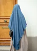 Eid Prayer Garment Hijab Long Khimar Ramdan musulman long Headcarf Femmes One Piece Jubha Hijabs islamiques Musulman DeJellab 240403