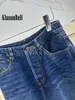 Jeans femminile 3.30 klasonbell da donna Fashion patchwork pantaloni in denim in denim pantaloni lavati larghi gamba larga