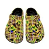 Pantofole Cultura tribale africana Slide per adulti traspiranti Vintage Black non slip coppia di scarpe da giardino piatto casual estate per interni