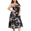 Dames slaapkleding vrouwen nachthemd sexy bloem geprinte Suspender dame nachtdress comfortabel zomervestidos elegantes para mujeres