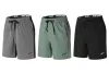 shorts masculinos shorts casuais de verão de 4 vias fi calças esportivas shorts 74b3#