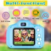 Caméras numériques portables pour tout-petit vidéo pour enfants caricatures multifonctions en silicium micro-jouet lonyard enfant selfie usb cadeaux de vacances