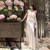 パーティードレスハラジピームーンライト2024夏のサテンのエレガンスデザインスリムドレス美しいロマンチックファーストラブフェアリーベスティド