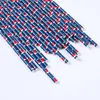 Party Decoration 25pcs Christmas Paper Straws Snowflake Drinking Straw Decorations For Home Xmas Happy Year 2024 Noel Supply