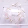 Hair Clips Pearl Flower Vine Headband Tiara For Women Bride Bridal Wedding Accessories Jewelry Hairband